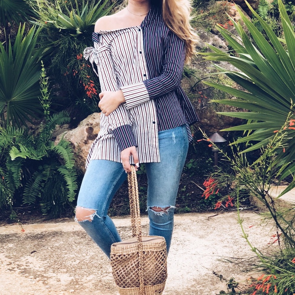 Asymmetrical blouse